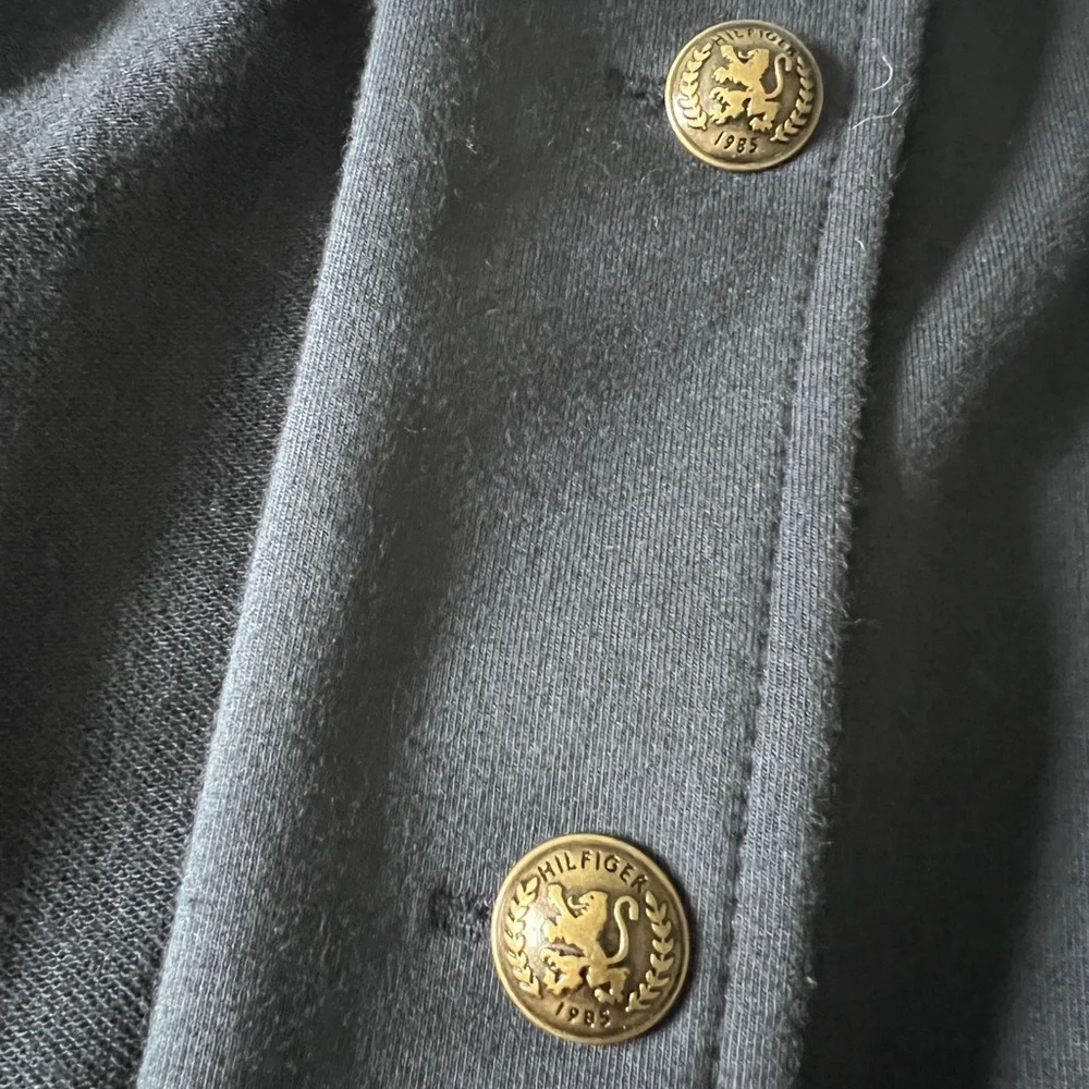 Tommy Hilfiger Navy Military Style Band Jacket/Blazer - Picture 5 of 6